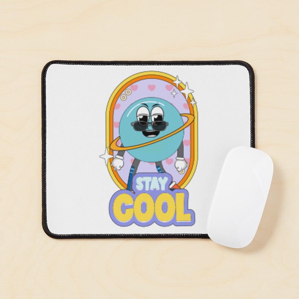 Stay Cool (Poster) Mouse Pad - cute pet design by HackerLooks