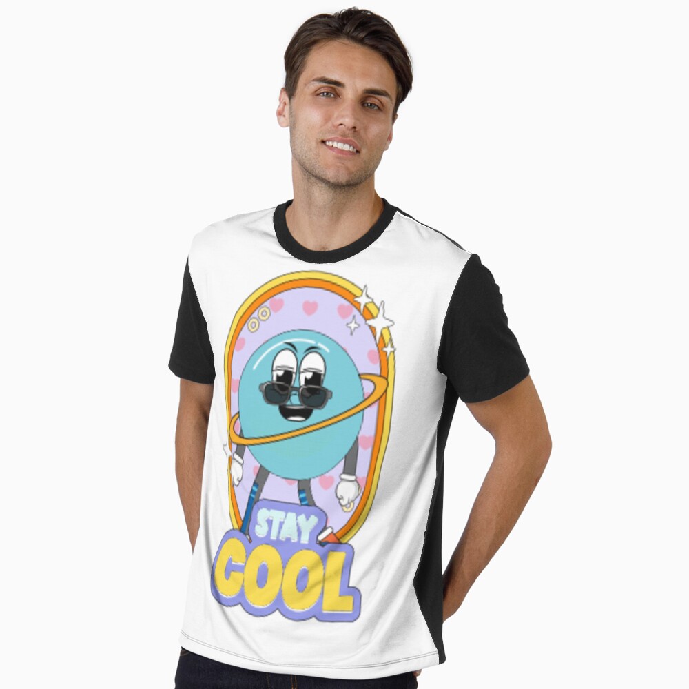 Stay Cool (Poster) Graphic T-Shirt - cute pet design by HackerLooks