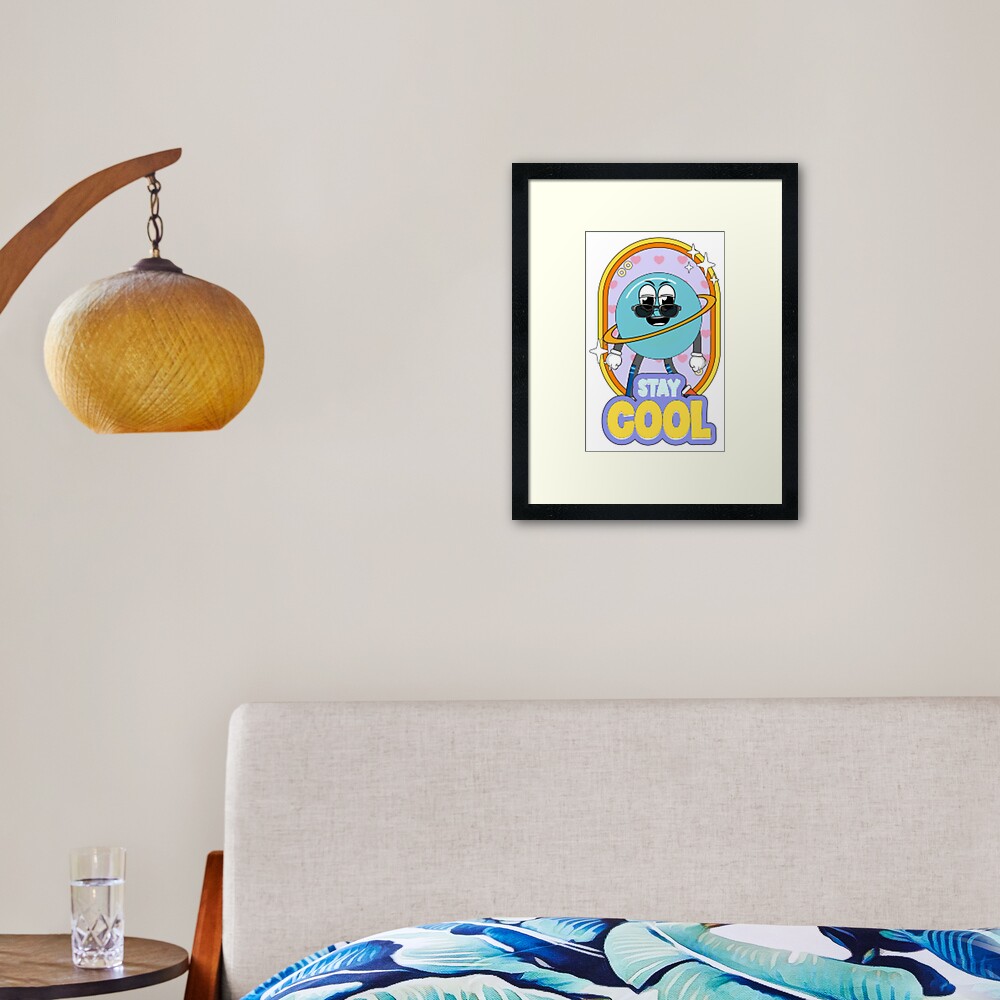 Stay Cool (Poster) Framed Art Print - cute pet design by HackerLooks
