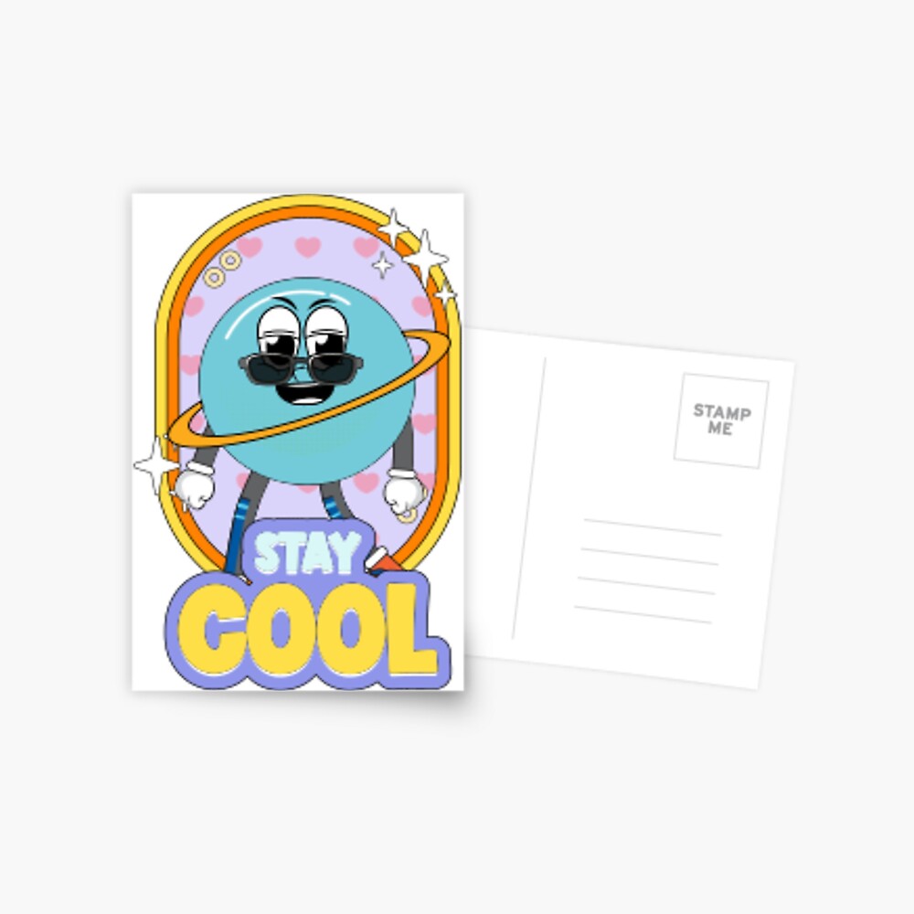Stay Cool (Poster) Postcard - cute pet design by HackerLooks