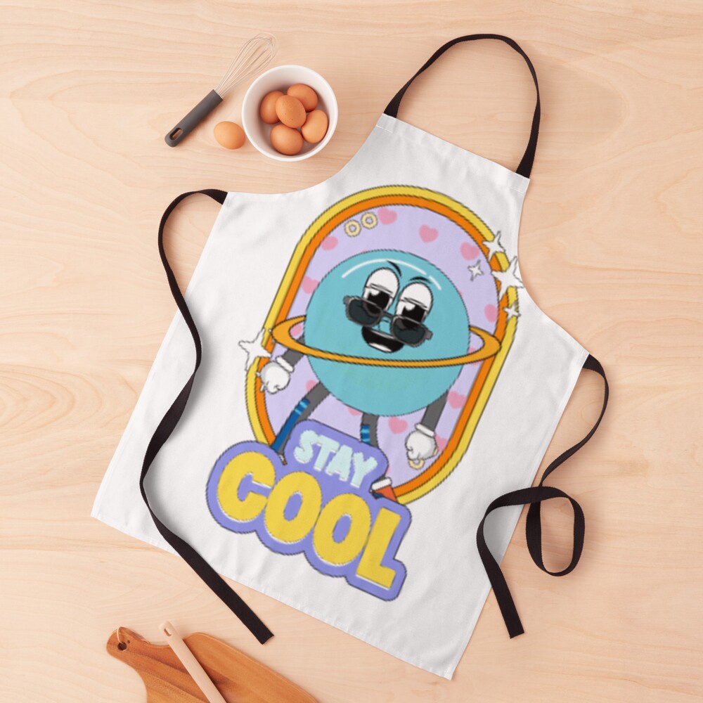 Stay Cool (Poster) Apron - cute pet design by HackerLooks