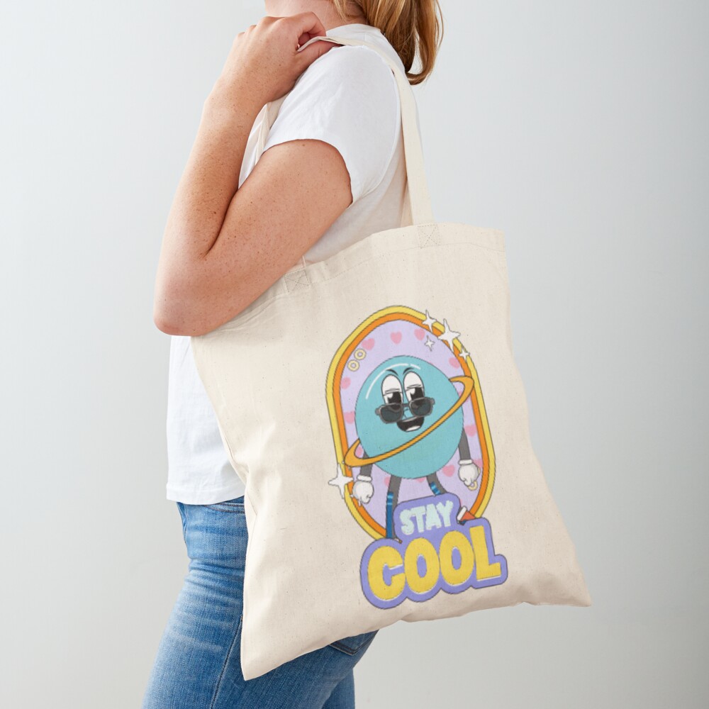 Stay Cool (Poster) Cotton Tote Bag - cute pet design by HackerLooks