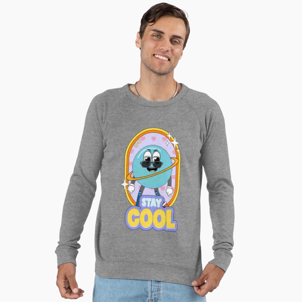 Stay Cool (Poster) Lightweight Sweatshirt - cute pet design by HackerLooks