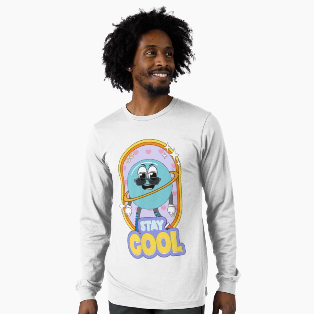 Stay Cool (Poster) Long Sleeve T-Shirt - cute pet design by HackerLooks