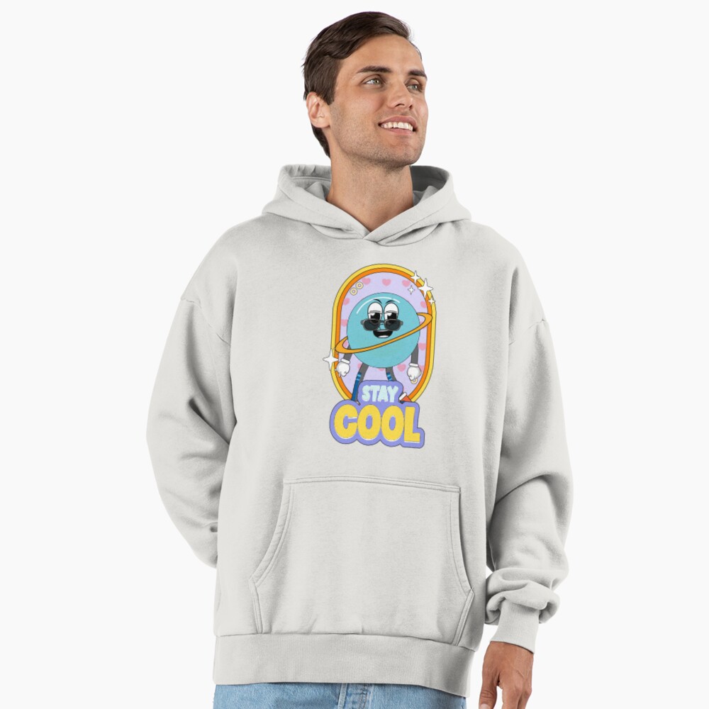 Stay Cool (Poster) Premium Oversized Hoodie - cute pet design by HackerLooks