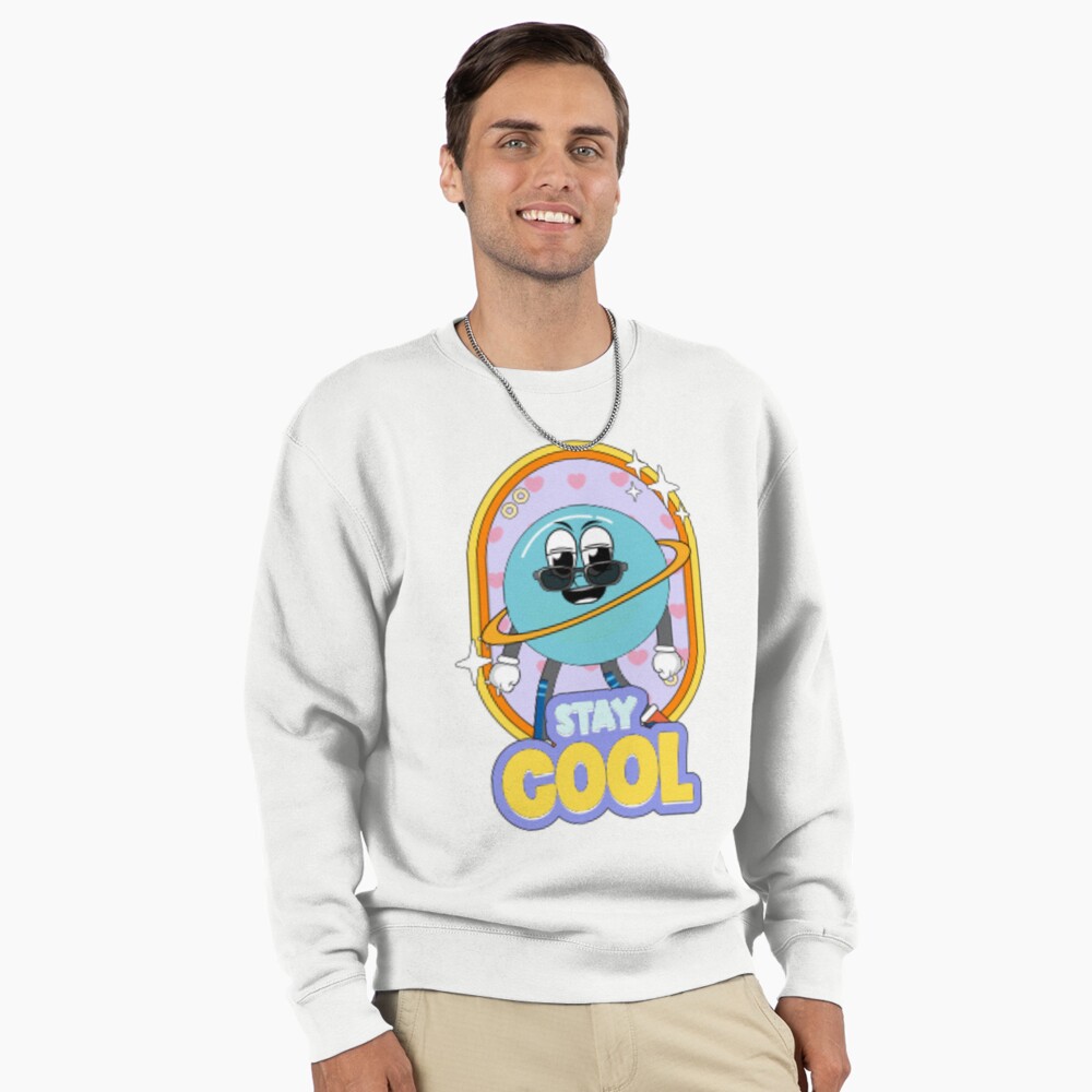 Stay Cool (Poster) Pullover Sweatshirt - cute pet design by HackerLooks