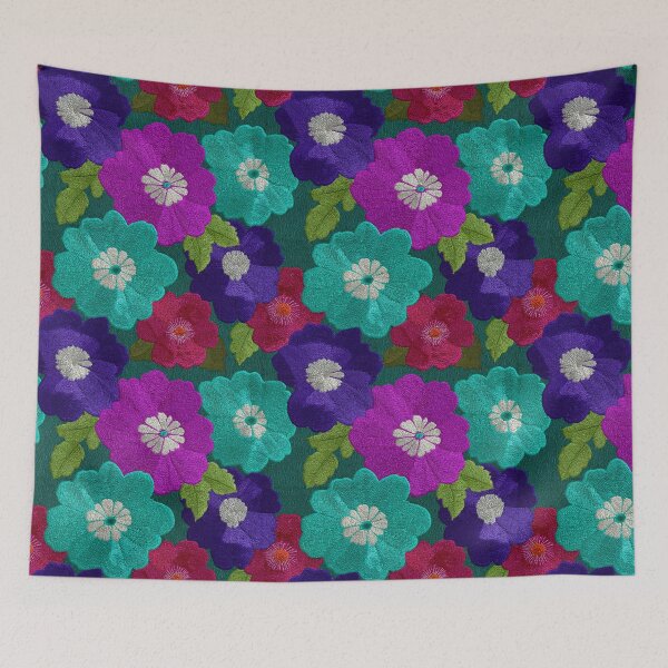 Item preview, Edgy Elegant Floral Embroidered Print For Summer Gift designed and sold by RoyalStarsPatts.