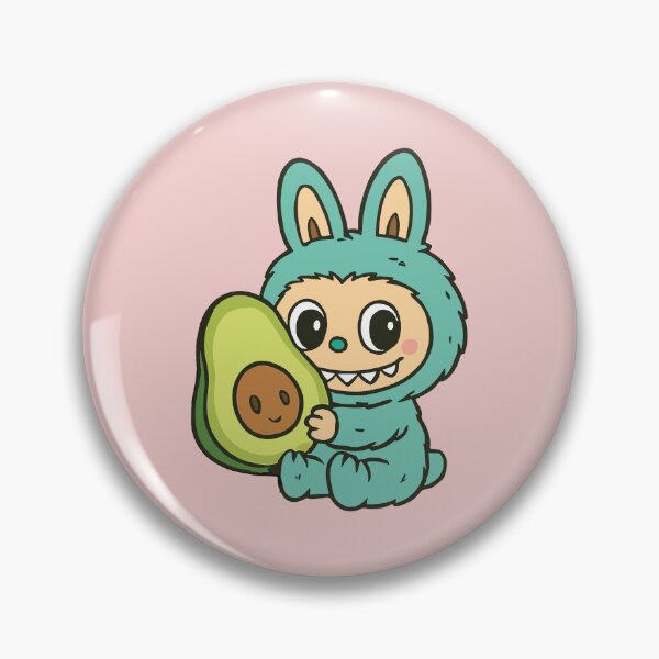 Item preview, Cute Labubu with Avocado designed and sold by BrownHorse90s.