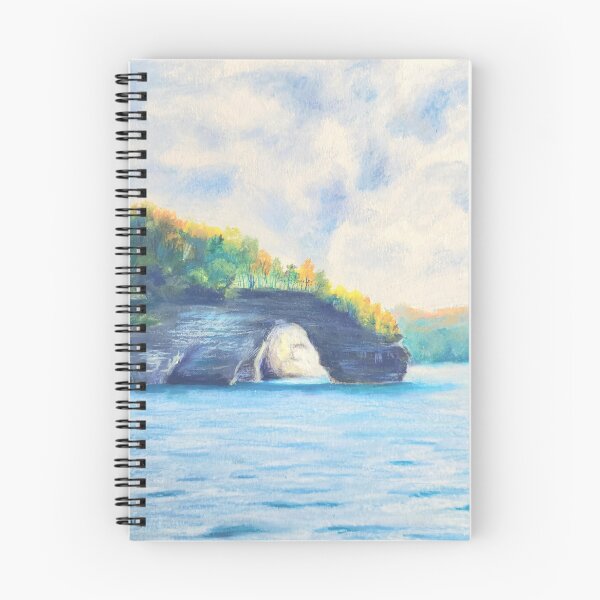 Item preview, Los amantes saltan en la costa nacional del lago Pictured, en el lago Superior, Michigan designed and sold by Anne Dallman.