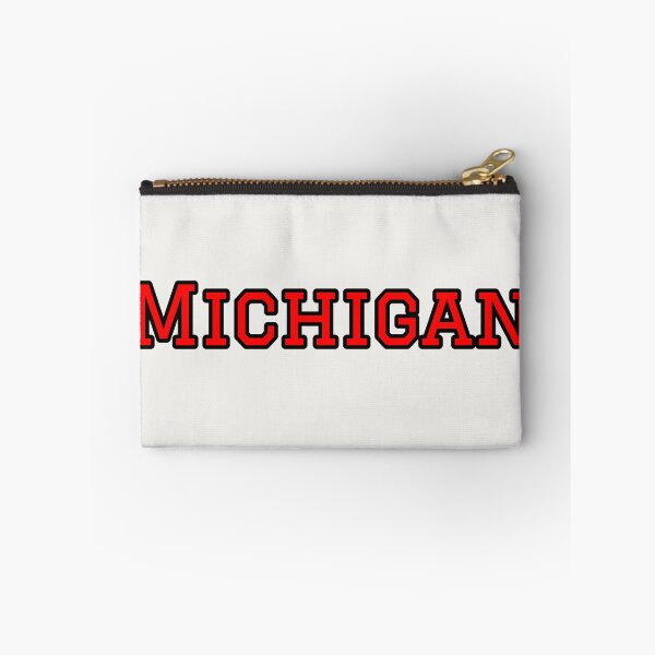 Item preview, Michigan Strong – Great Lakes State Typography Design designed and sold by Long Family Gifts.