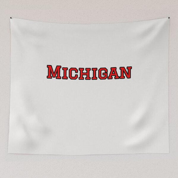 Item preview, Michigan Strong – Great Lakes State Typography Design designed and sold by Long Family Gifts.
