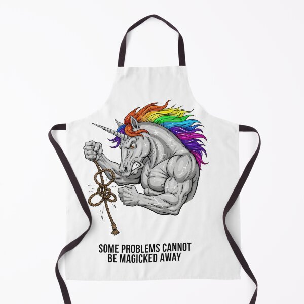 Item preview, "Some Problems Cannot Be Magicked Away" Frustrated Unicorn – Gift for Realists designed and sold by Luminari Creations.
