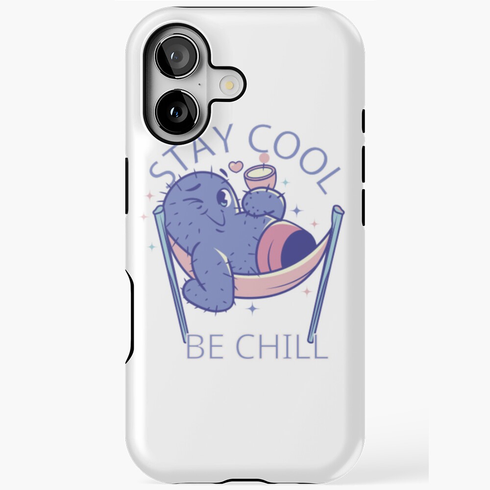 Stay Cool, Be Chill iPhone Magsafe Tough Case - cute pet design by HackerLooks