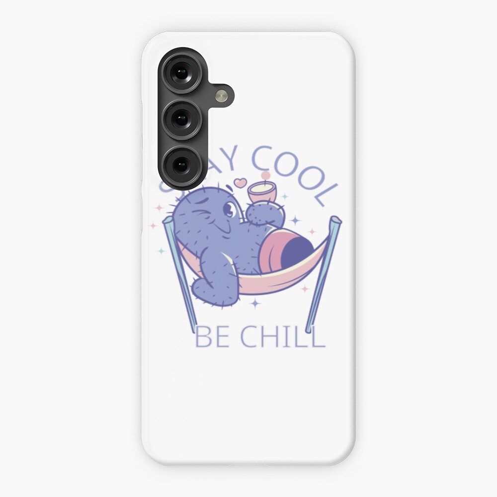 Stay Cool, Be Chill Samsung Galaxy Snap Case - cute pet design by HackerLooks