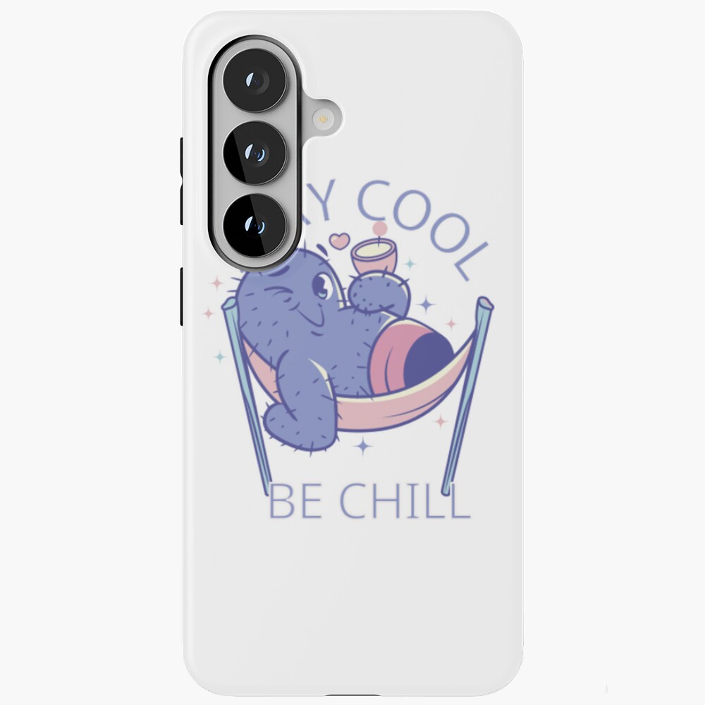 Stay Cool, Be Chill Samsung Galaxy Tough Case - cute pet design by HackerLooks