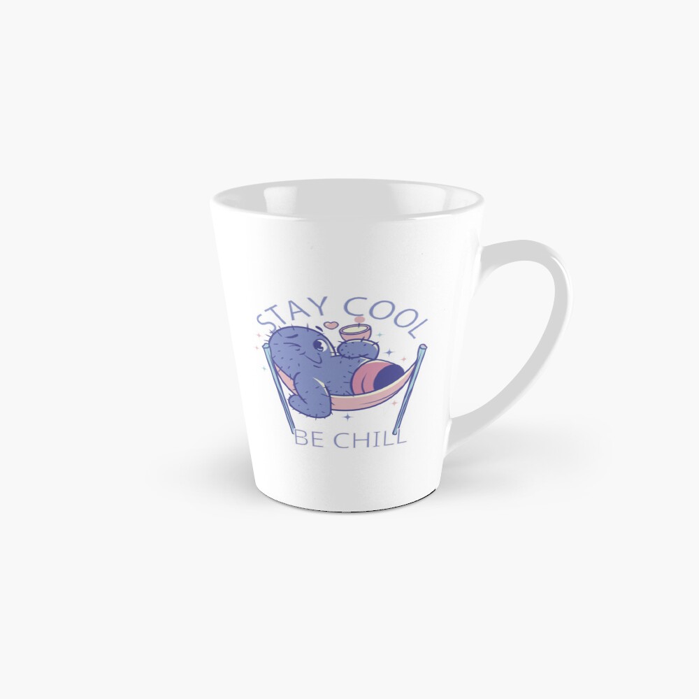 Stay Cool, Be Chill Tall Mug - cute pet design by HackerLooks