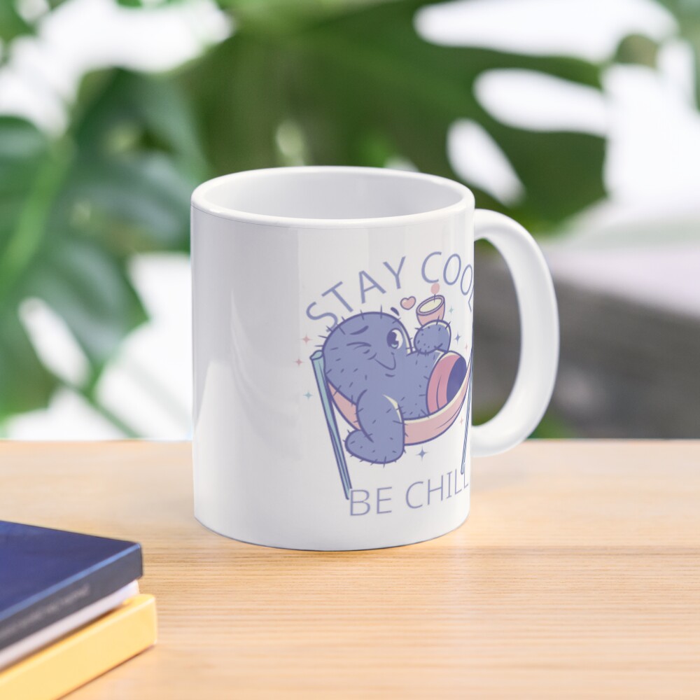 Stay Cool, Be Chill Classic Mug - cute pet design by HackerLooks