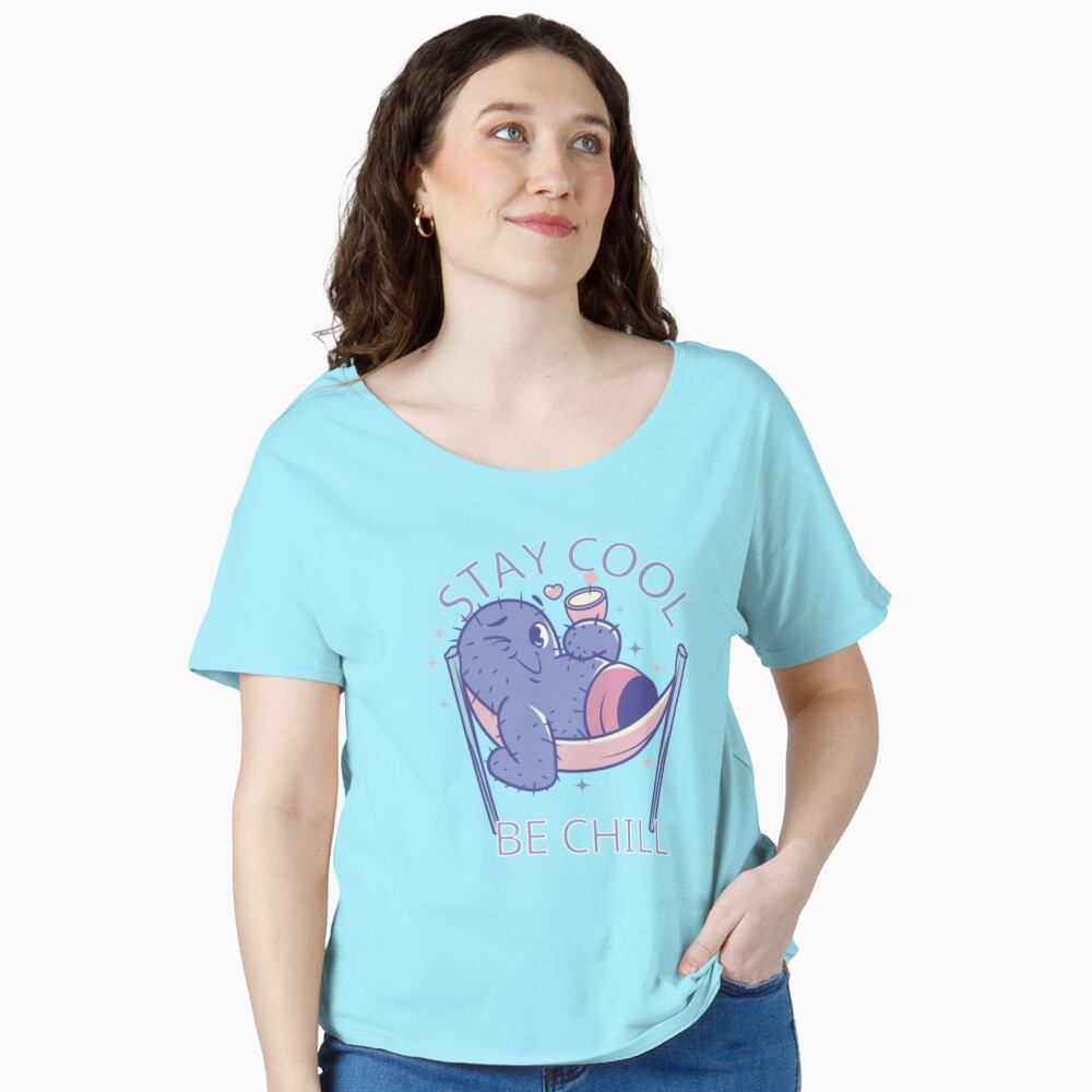 Stay Cool, Be Chill Relaxed Fit T-Shirt - cute pet design by HackerLooks