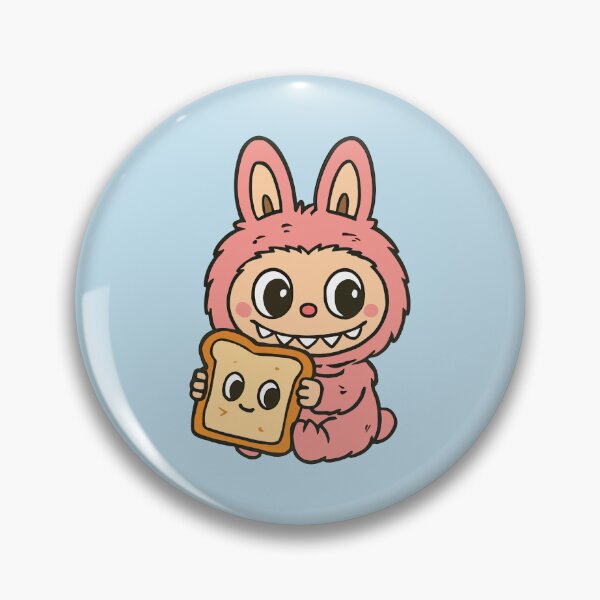 Item preview, Cute Labubu with Bread designed and sold by BrownHorse90s.
