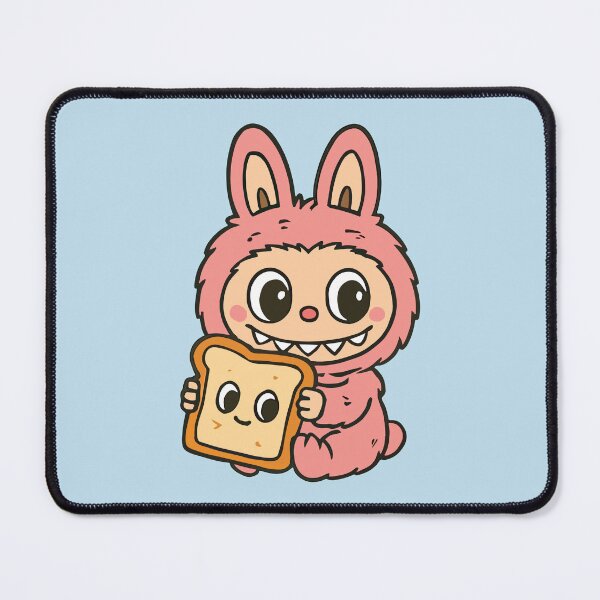 Item preview, Cute Labubu with Bread designed and sold by BrownHorse90s.