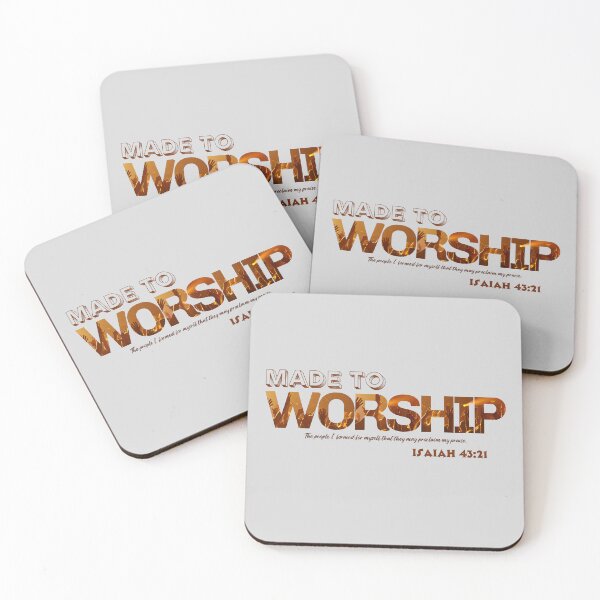 Item preview, Made to Worship | Isaiah 43:21 Christian Praise Design designed and sold by Zakai Digital Studio.