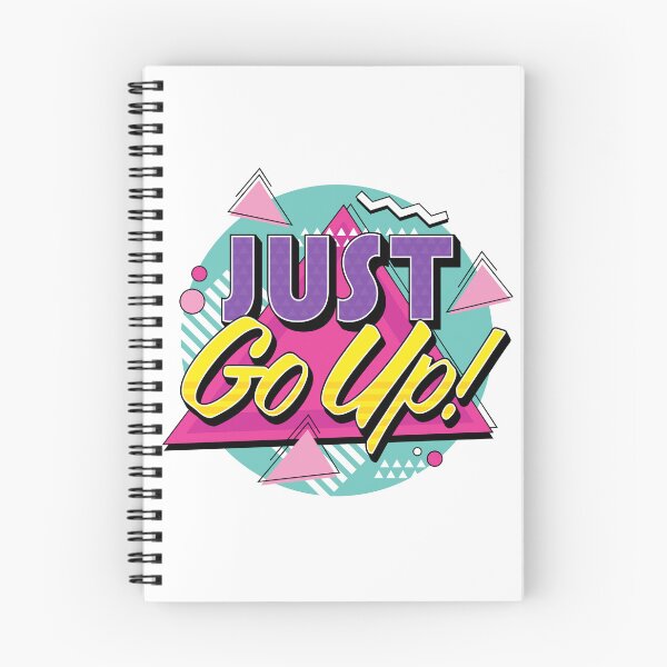 Item preview, Just Go Up! Retro Pop Art Cyan & Purple designed and sold by Tom Napper Design.