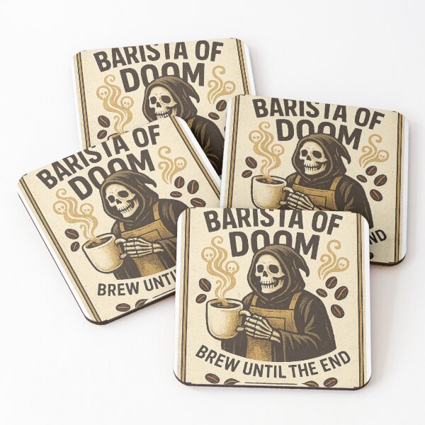Item preview, Barista of Doom – Brew Until the End designed and sold by AlphaMinds.