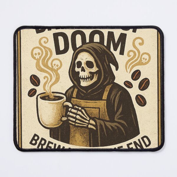 Item preview, Barista of Doom – Brew Until the End designed and sold by AlphaMinds.