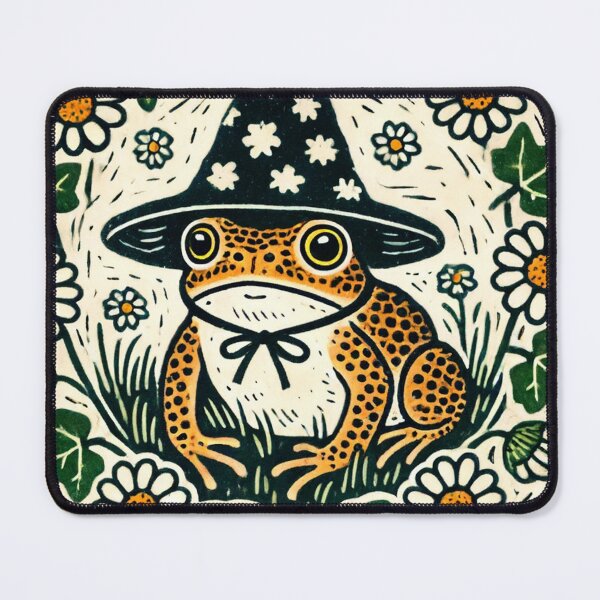Item preview, Cottagecore Wizard Toad with Daisies designed and sold by FrictionMaxxing.
