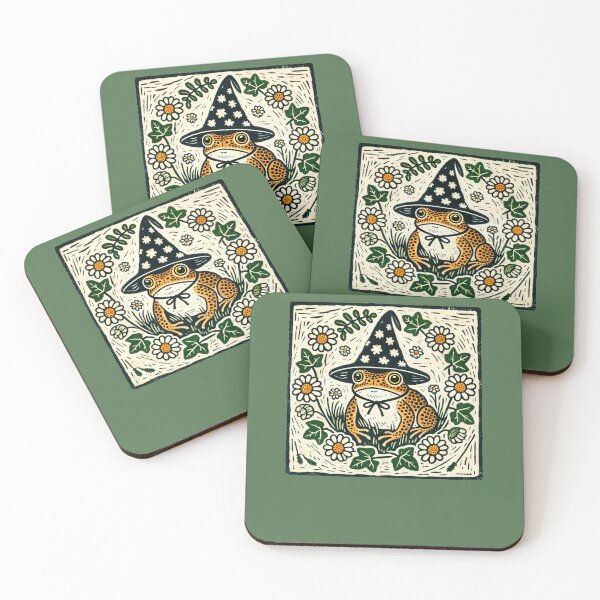 Item preview, Cottagecore Wizard Toad with Daisies designed and sold by FrictionMaxxing.