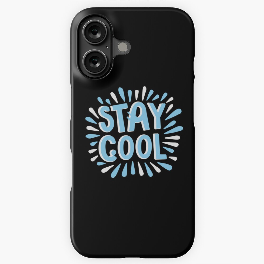 Stay Cool (Dark) iPhone Snap Case - cute pet design by HackerLooks