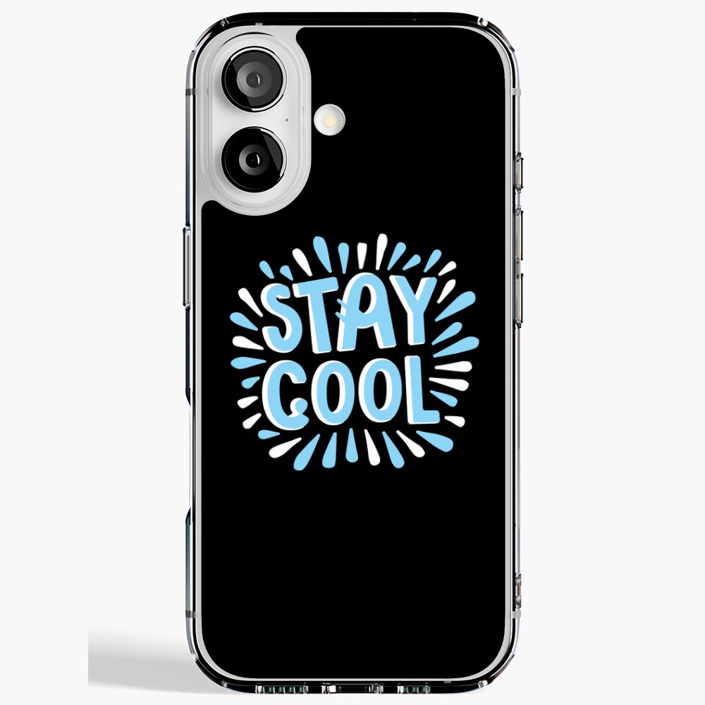 Stay Cool (Dark) iPhone Soft Case - cute pet design by HackerLooks