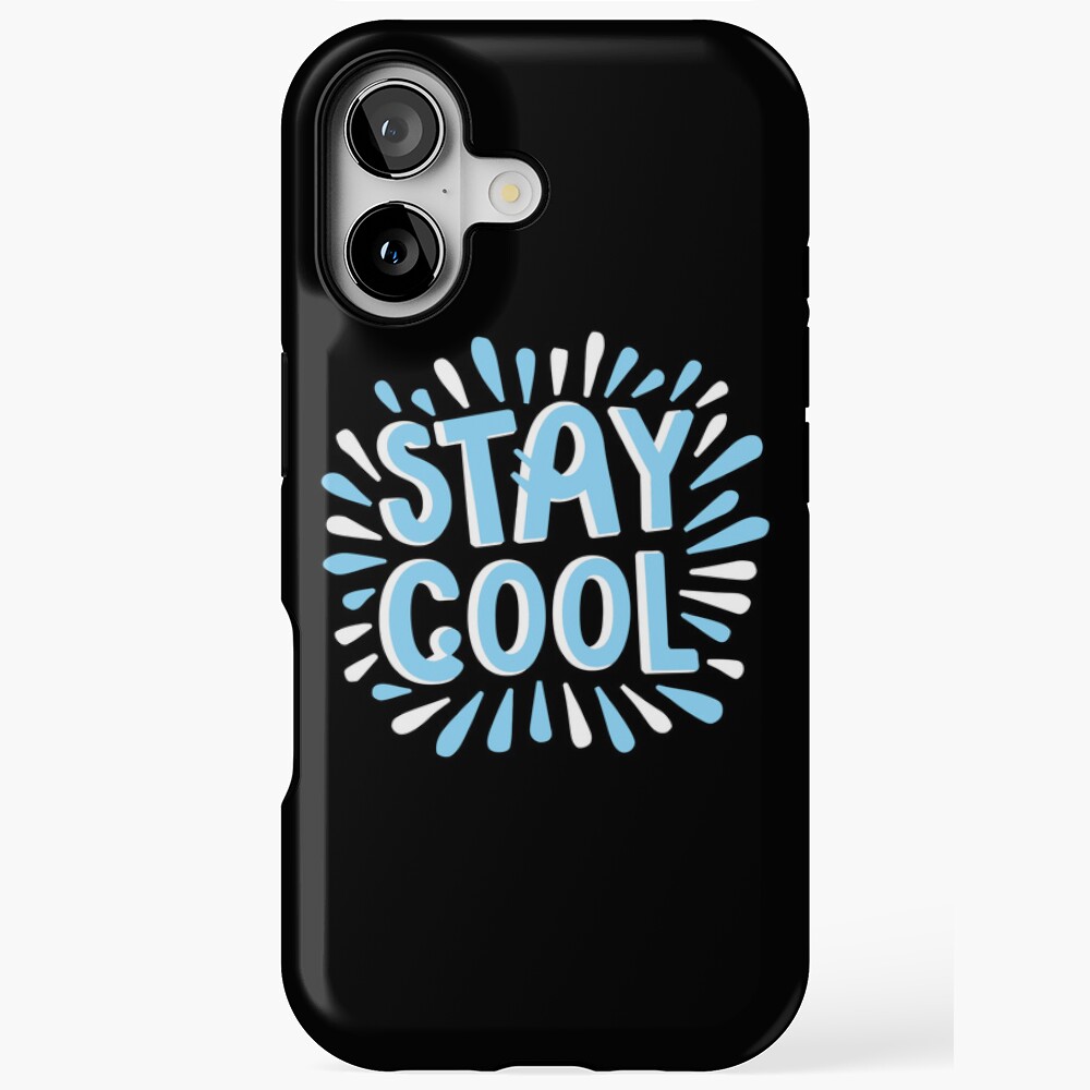 Stay Cool (Dark) iPhone Tough Case - cute pet design by HackerLooks