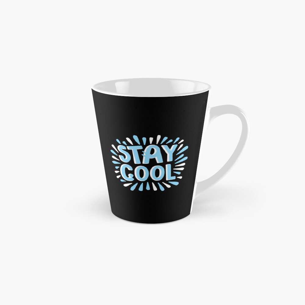 Stay Cool (Dark) Tall Mug - cute pet design by HackerLooks