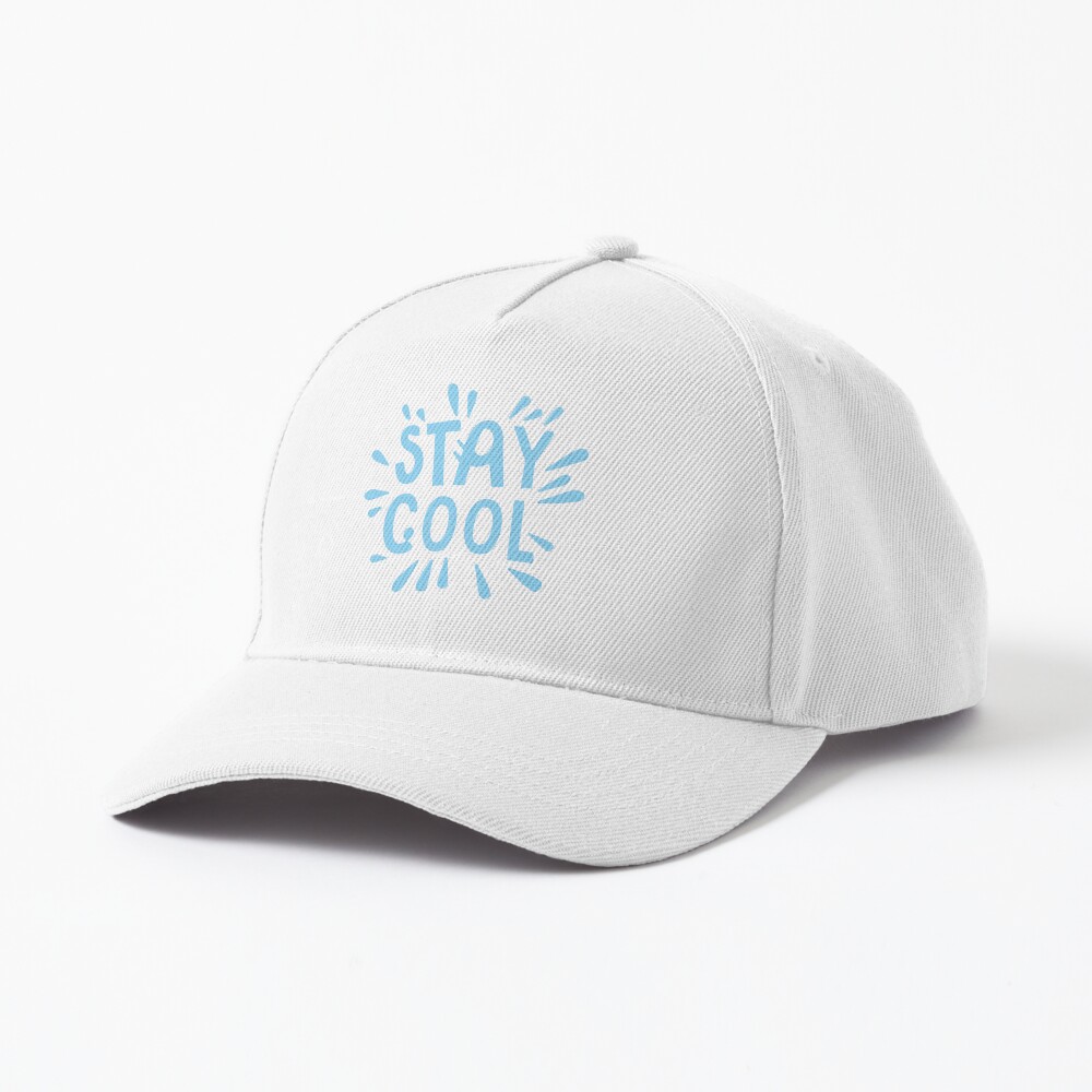 Stay Cool (Dark) Baseball Cap - cute pet design by HackerLooks