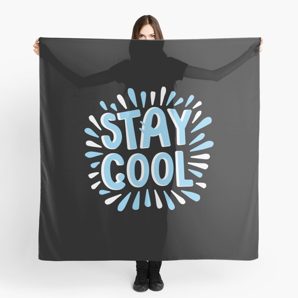Stay Cool (Dark) Scarf - cute pet design by HackerLooks
