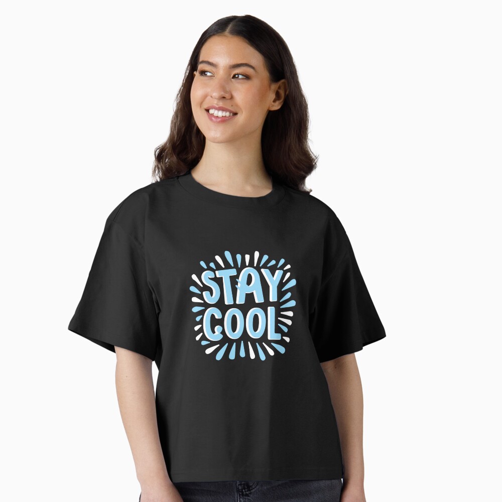 Stay Cool (Dark) Boxy T-Shirt - cute pet design by HackerLooks