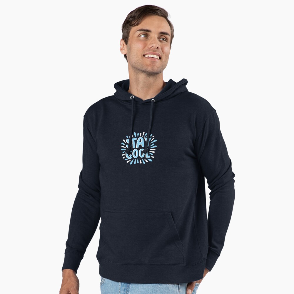 Stay Cool (Dark) Lightweight Hoodie - cute pet design by HackerLooks