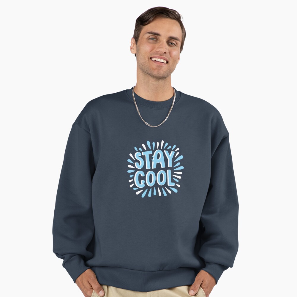 Stay Cool (Dark) Premium Oversized Sweatshirt - cute pet design by HackerLooks