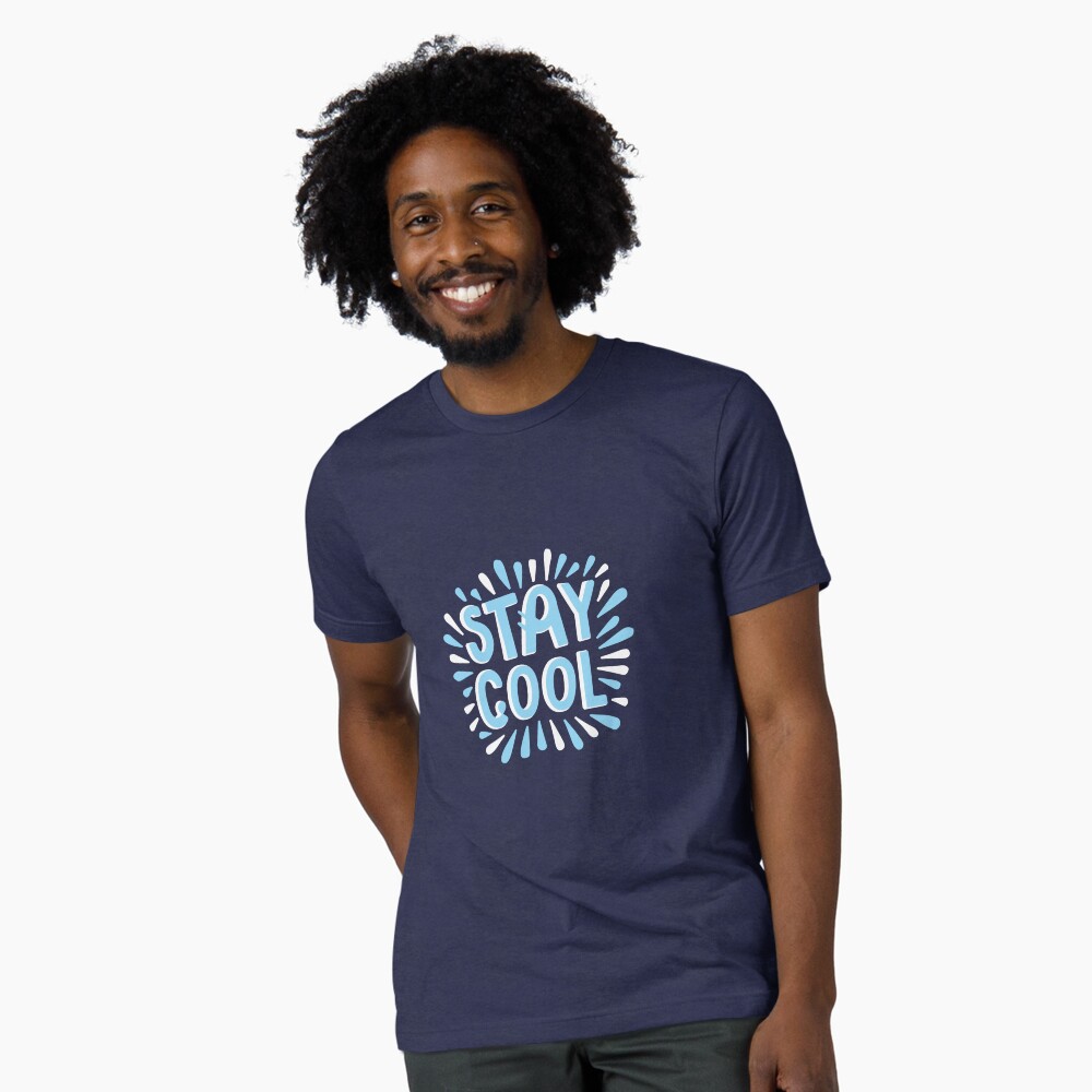 Stay Cool (Dark) Tri-blend T-Shirt - cute pet design by HackerLooks
