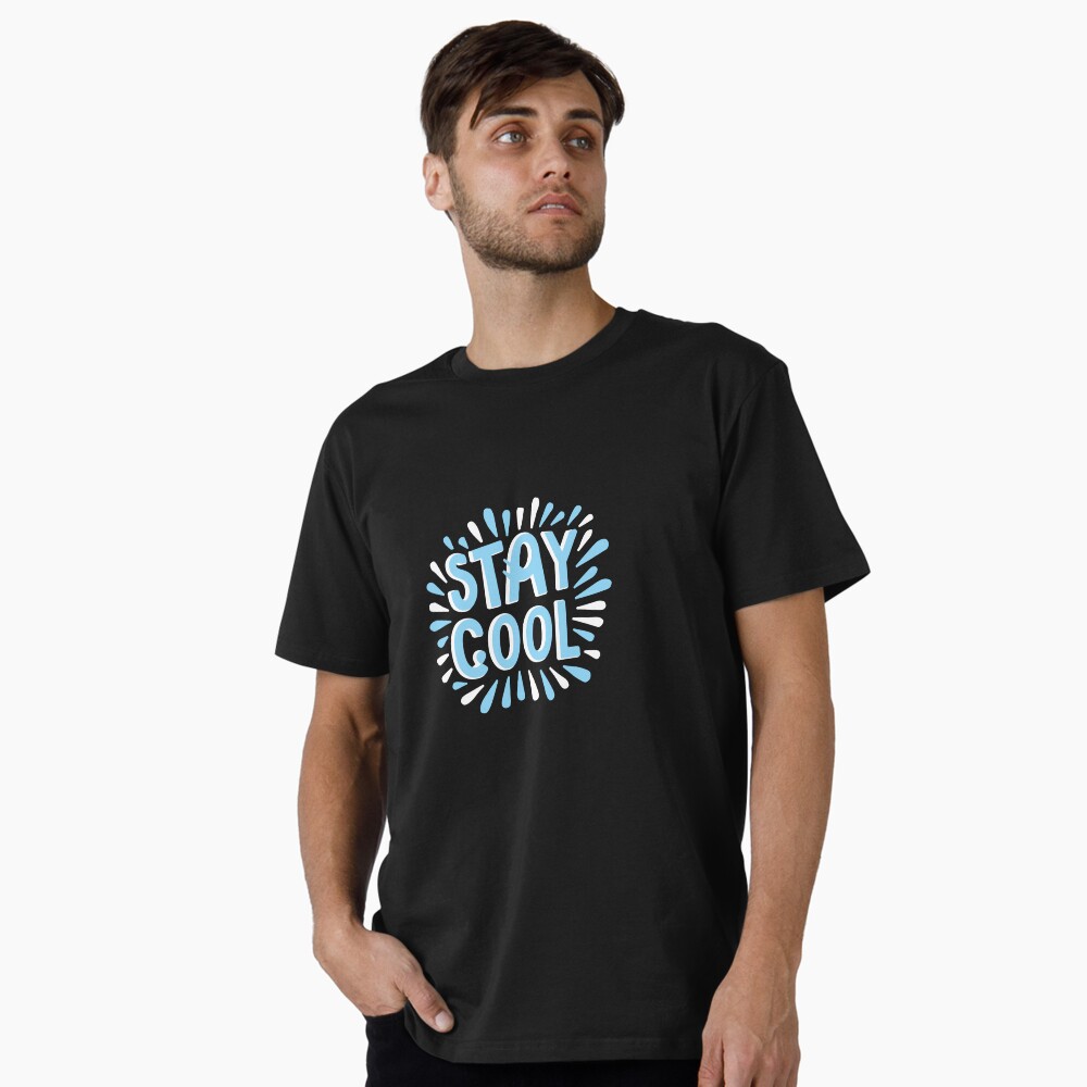 Stay Cool (Dark) Premium T-Shirt - cute pet design by HackerLooks