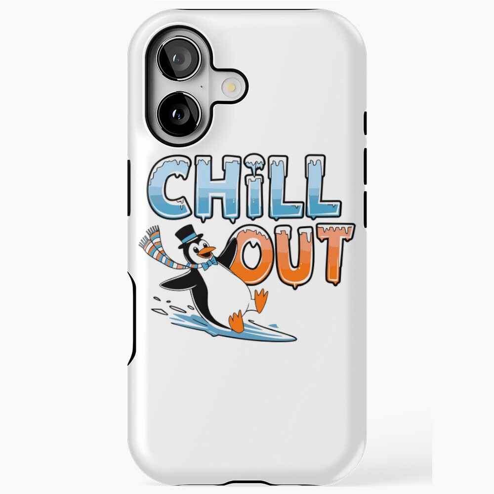 Chill Out iPhone Tough Case - cute pet design by HackerLooks