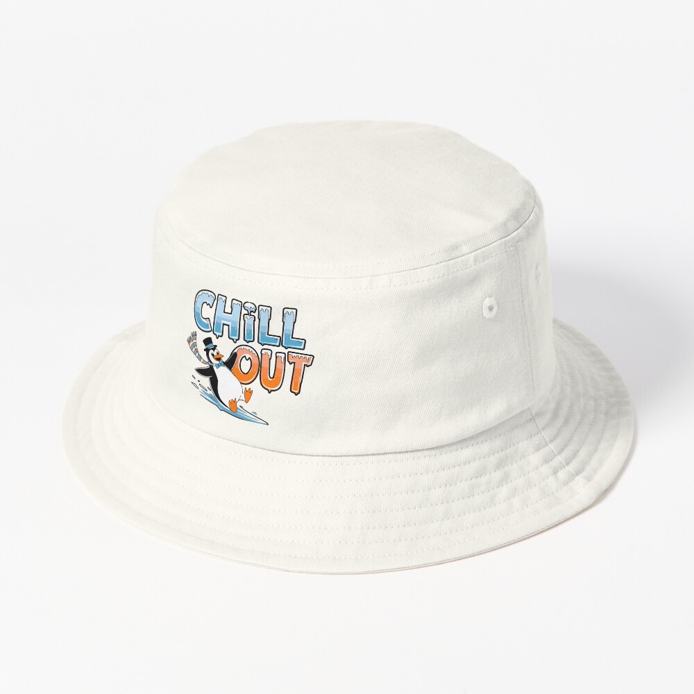 Chill Out Bucket Hat - cute pet design by HackerLooks