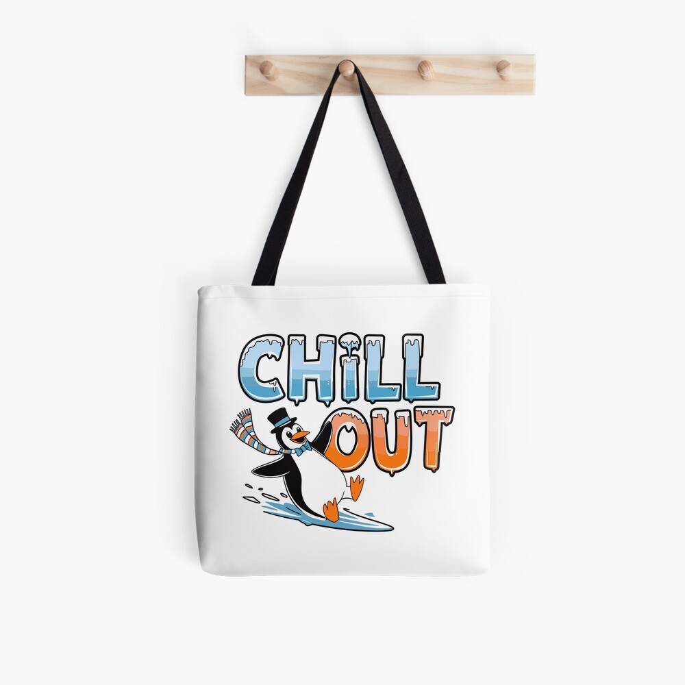 Chill Out All Over Print Tote Bag - cute pet design by HackerLooks