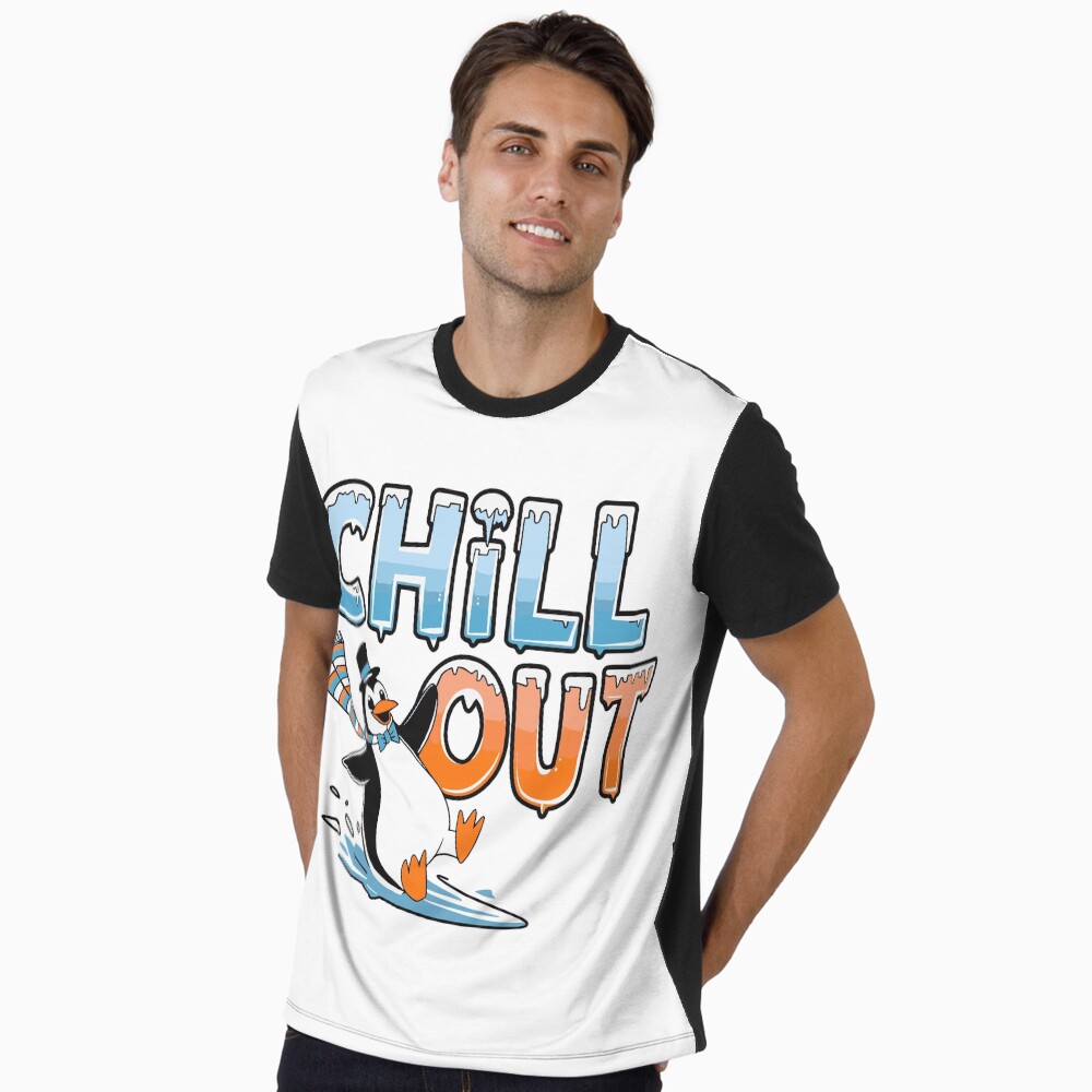 Chill Out Graphic T-Shirt - cute pet design by HackerLooks