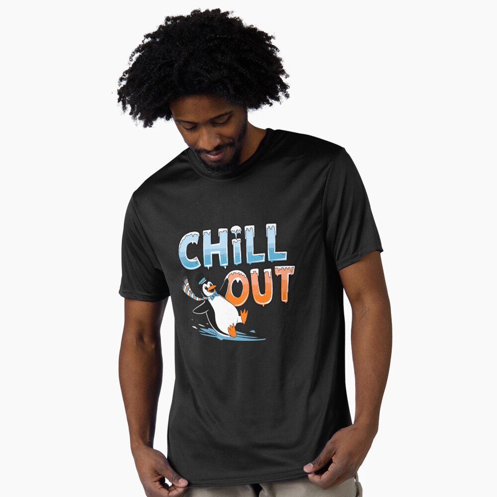 Chill Out Active T-Shirt - cute pet design by HackerLooks