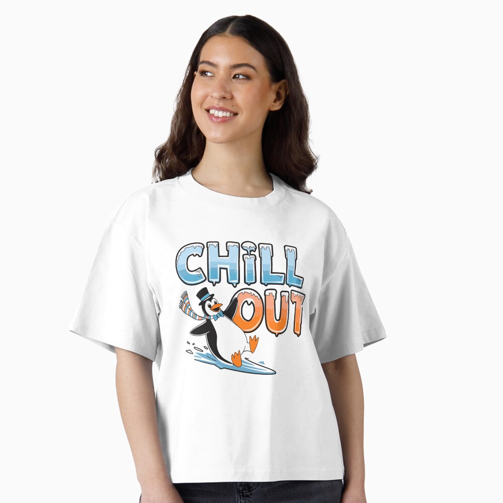 Chill Out Boxy T-Shirt - cute pet design by HackerLooks