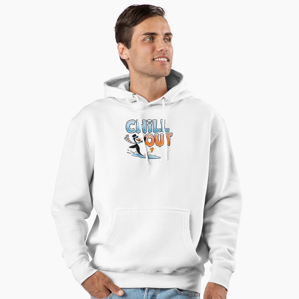 Chill Out Pullover Hoodie - cute pet design by HackerLooks