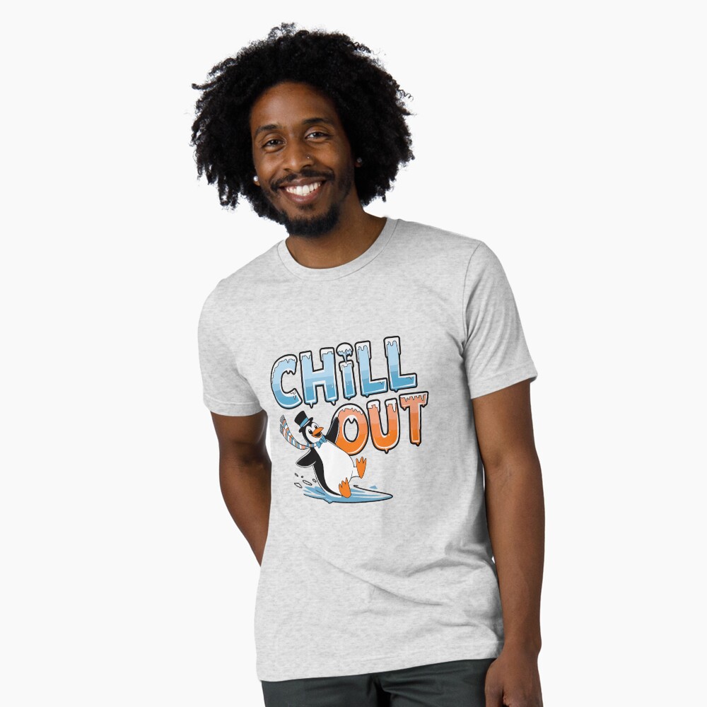 Chill Out Tri-blend T-Shirt - cute pet design by HackerLooks