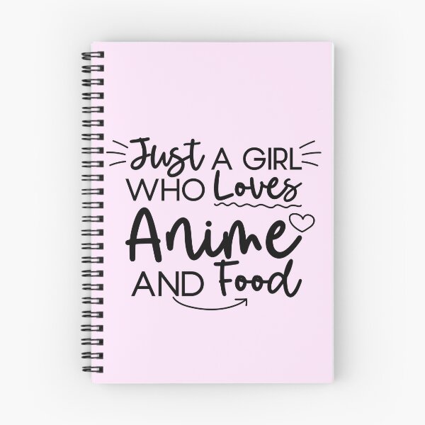 Item preview, Just a Girl who loves Anime and Food designed and sold by NettiesWallArt.